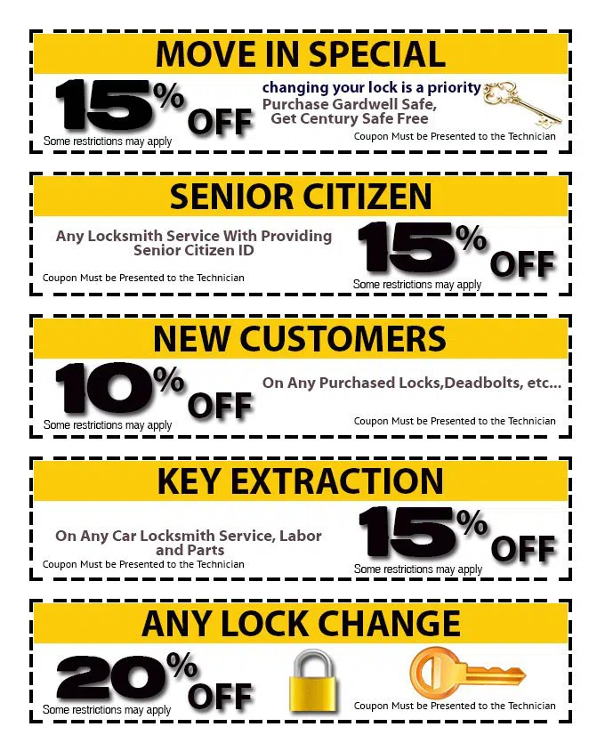 Security Locksmith Services Charleston, SC 843-310-1409 - coupon-img